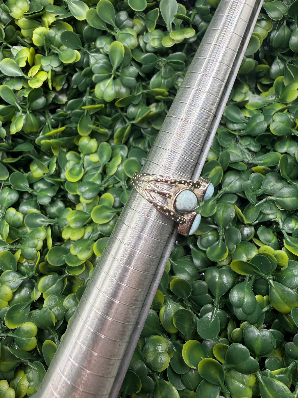 Sterling Silver Larimar Ring size 7