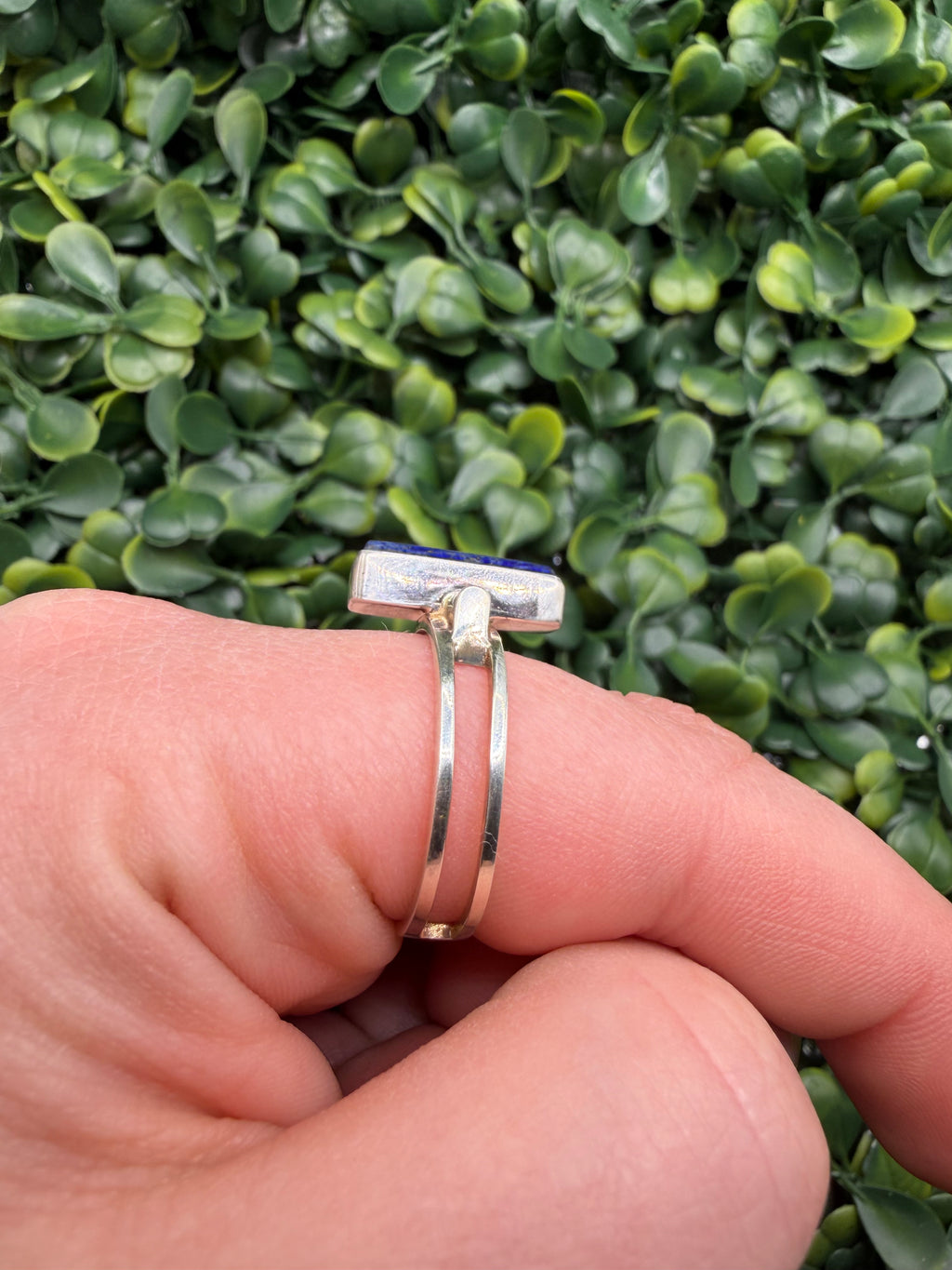 Vintage Sterling Silver Lapis Ring size 10.25