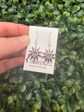 New Stock- Sterling Silver Turquoise Dangle Earrings