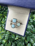 Sterling Silver Larimar Ring size 7