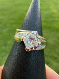Vintage 2000’s 14k White Gold NATURAL Diamond Wedding Set w/ APPRAISAL!