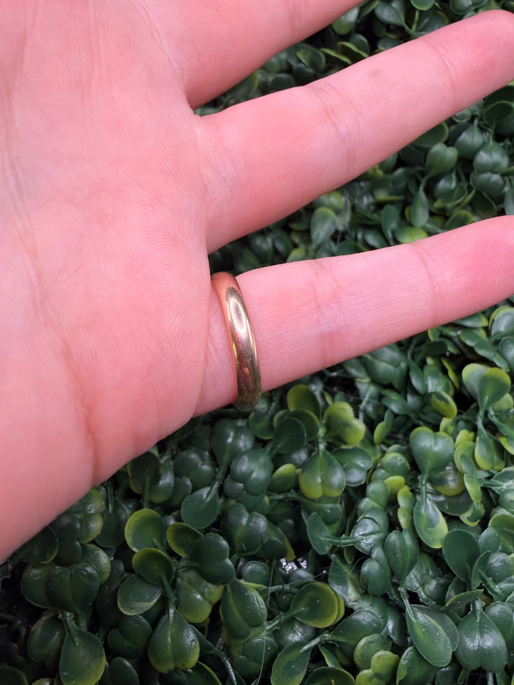 Antique European 9k Rose Gold Wedding Band size 6.5